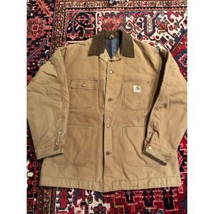 Vintage Carhartt Blanket Lined Chore Barn Coat Size 48 L